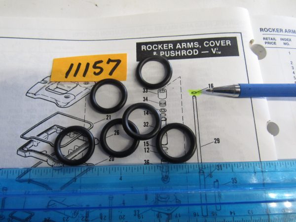 Harley Evolution,Twin Cam Upper Pushrod Cover O-Rings  1984-UP??