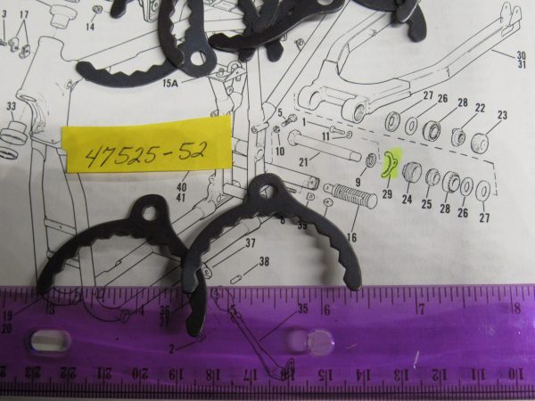 Harley Sportster Swingarm Lock Plates  1952-81  P/N 47525-52