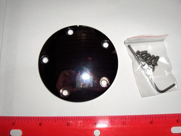 Harley Twin Cam Chrome Domed Ignition System Cover 5-Hole 1999-up