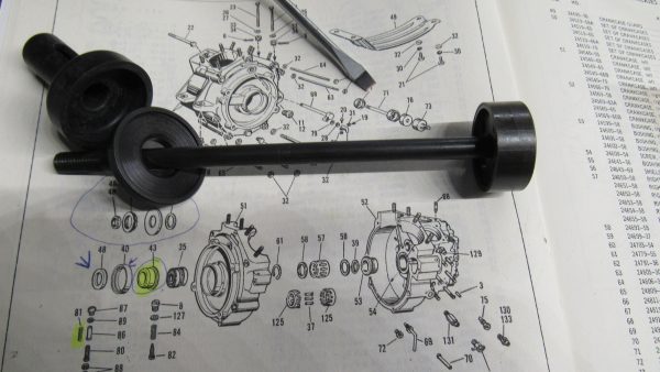 Harley Panhead Inner Primary Breather Pipe with Nipple 1958-64 P/N 24913-KIT