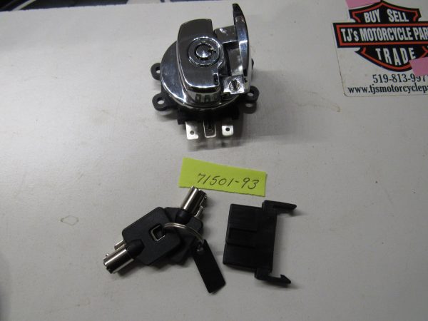 Harley Evo's,Twin Cam,Chrome Ignition Switch  1993-2002 P/N 71501-93 - Image 4
