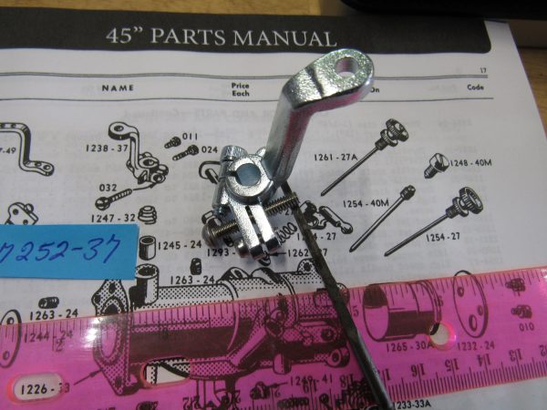 Harley 45 Flathead Solo M-88 Linkert Throttle Lever 1937-48 P/N 27252-37