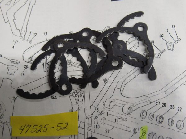 Harley Sportster Swingarm Lock Plates  1952-81  P/N 47525-52 - Image 2