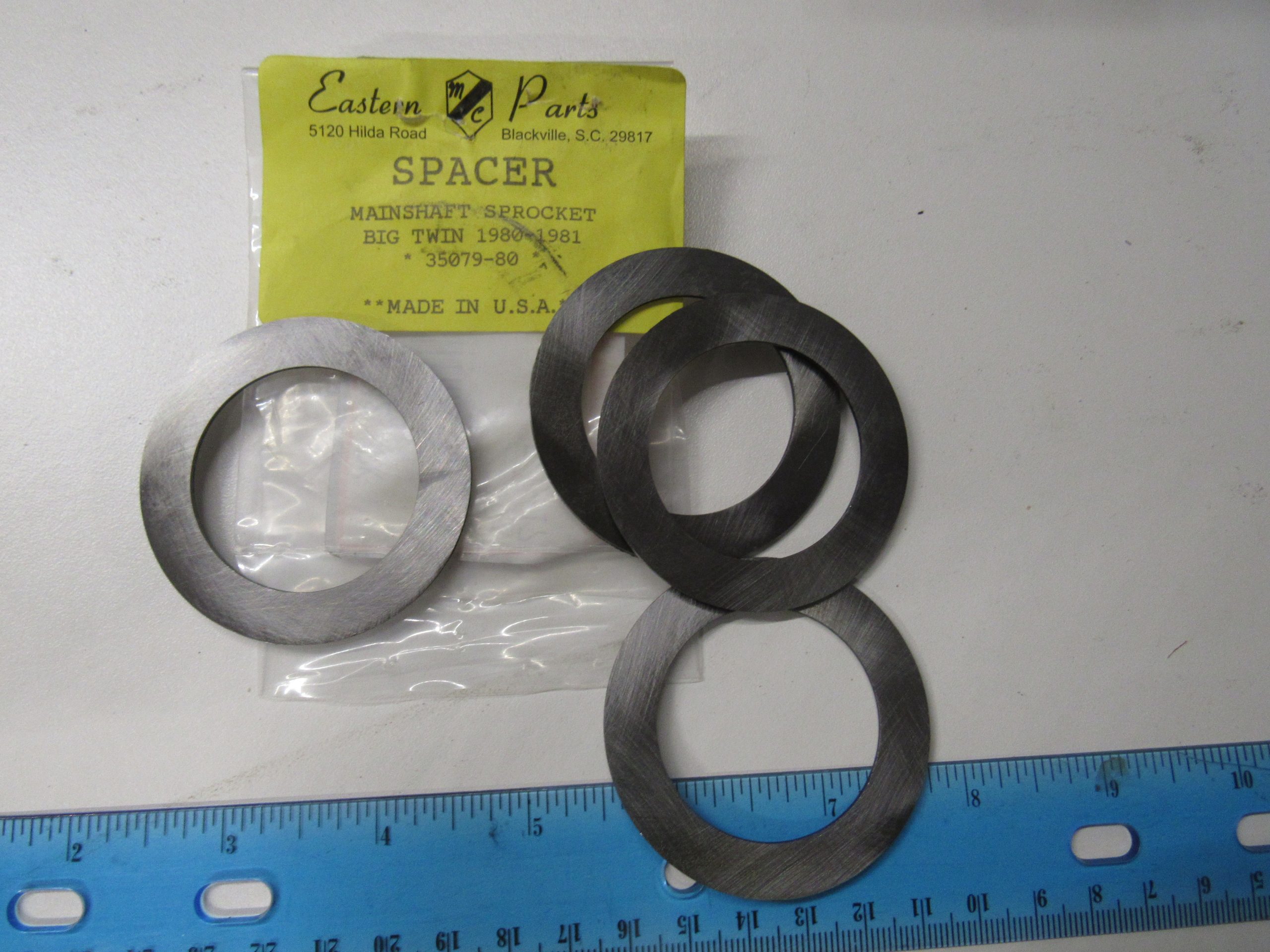 Harley Shovelhead Tranny Mainshaft Sprocket Spacer  1980-81  P/N 35079-80
