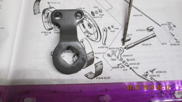 Harley,Knuckle,Pan,Mechanical Brake Shaft Lever *Parkerized*  P/N 42560-37 - Image 3