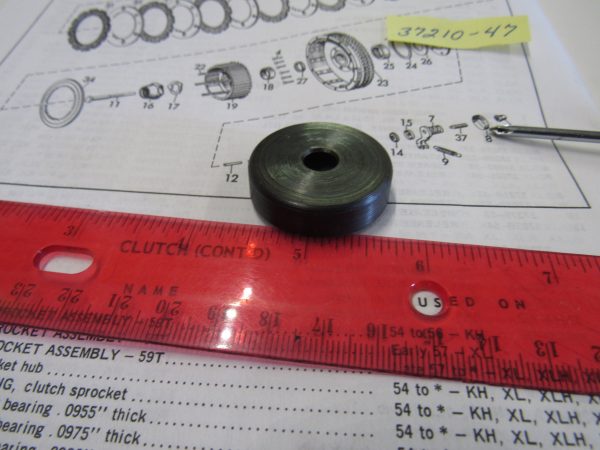 Harley Sportster Releasing Worm Gear Cup Cover 1954-70. P/N 37210-47 - Image 4
