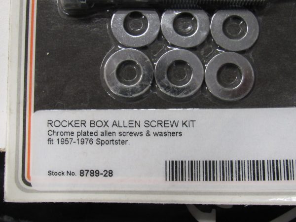 Harley Sportster Rocker Box Chrome Allen Screw Kit 1957-76 - Image 2