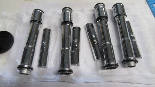 Harley Big Twin Evolution CHROME Push Rod Covers. 1984-98 - Image 2