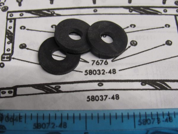 Genuine Harley Panhead,45 Flathead,Windshield Brace Screw Rubber Washer *NOS. - Image 2