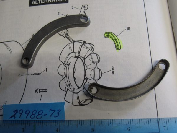 Harley Shovelhead,Evolution Alternator Mount Lock Plate  1970-88 - Image 2