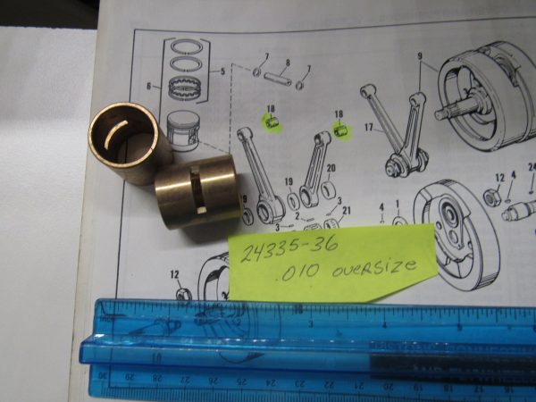Harley Knuckle,Pan,Shovel,Evo Wrist Pin Bushings .010 Over 1936-98 P/N 24335-36 - Image 3
