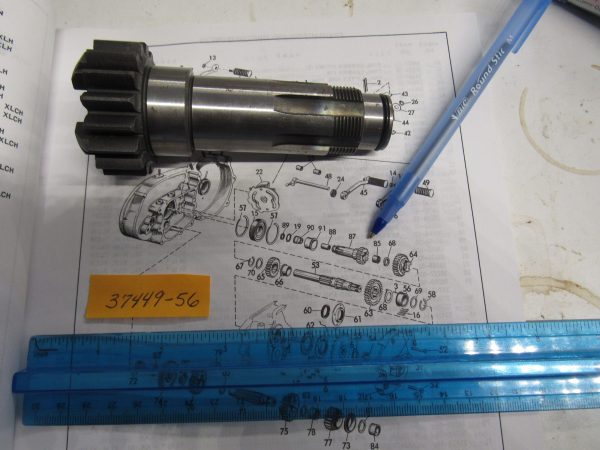 Harley Sportster 17 Tooth Clutch Gear  1956-66  P/N 37449-56