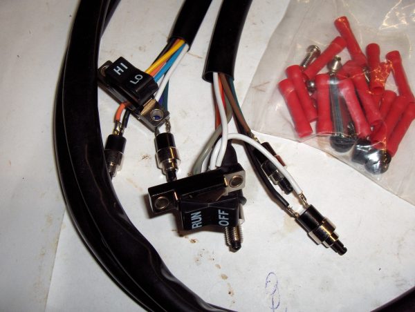 Harley Shovelhead,Sportster Handlebars Wiring Harness Kit with Switches 1973-81 - Image 3