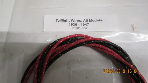 Harley Knuckle,Flathead Tail Light Wires & Springs,Contacts & Insulators 1936-47. P/N 70281-36 - Image 2