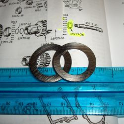 Harley,Knuckle,Pan,Shovel Tranny Countershaft Bearing Retainer Washer 1937-84 P/N 35915-36