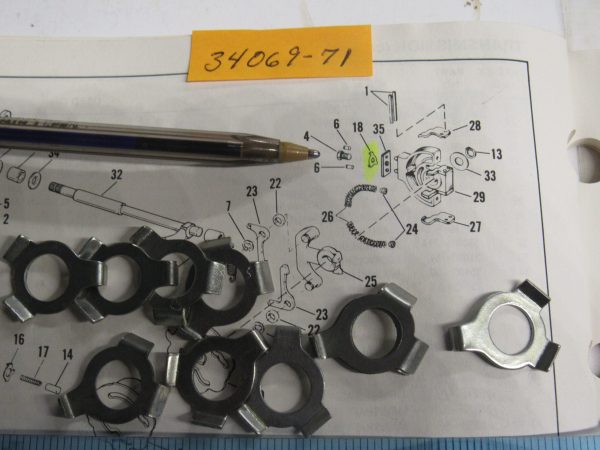 Harley Sportster Transmission Shifter Cam Lock Tabs   1971-90 - Image 3