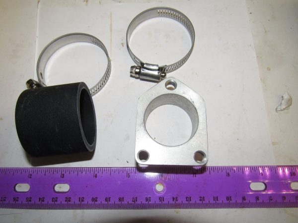 Harley 45 Flathead 3 Bolt Linkert Carburetor Adapter Kit  1935-52 **Mikuni Carbs** - Image 2
