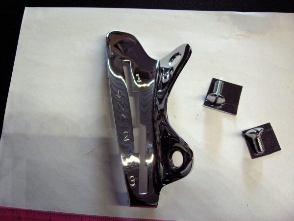 Harley 45 Flathead Solo Chrome Shifter Gate.. 1940-46  P/N 33785-40