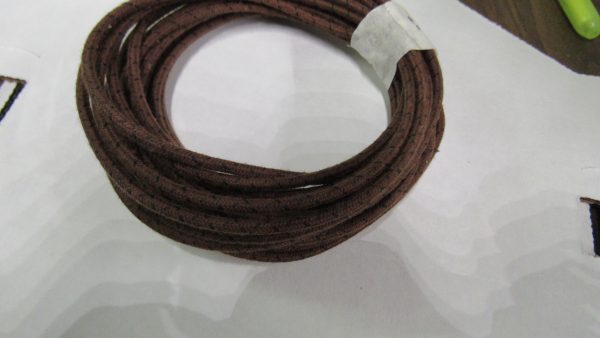 Cloth Covered 16 Guage Wire *Brown with BlackTracer* 10 Feet Long