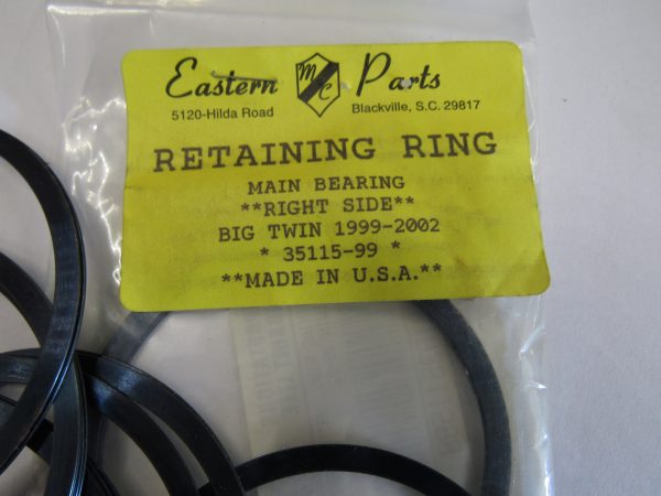 Harley Twin Cam Main Bearing Retaining Ring 1999-02 P/N 35115-99 - Image 2