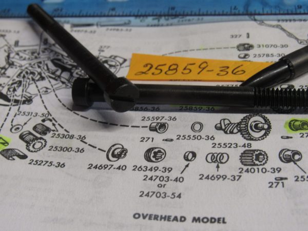 Harley Knucklehead, Panhead Circuit Breaker Stud Screw  1936-58. P/N 25859-36 - Image 3