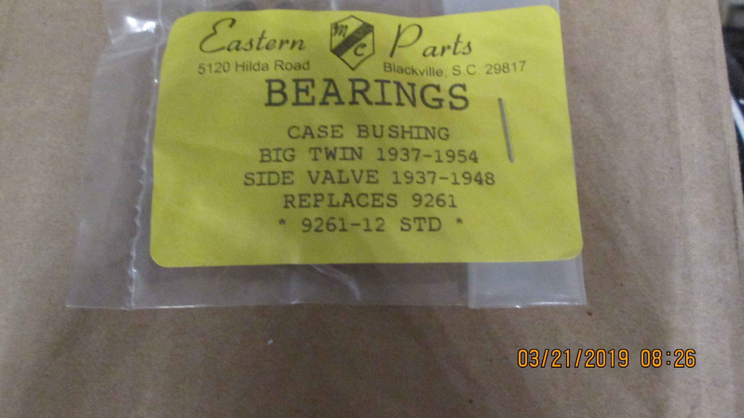 Harley Knucklehead,PanheadRight Side Case Bushing Bearings 1937-54 P/N 9261