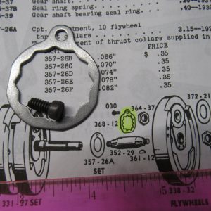 Harley 45 Flathead Solo and Servi-car Crank Pin Nut Lockwasher Kit 1929-73