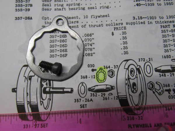 Harley 45 Flathead Solo and Servi-car Crank Pin Nut Lockwasher Kit 1929-73