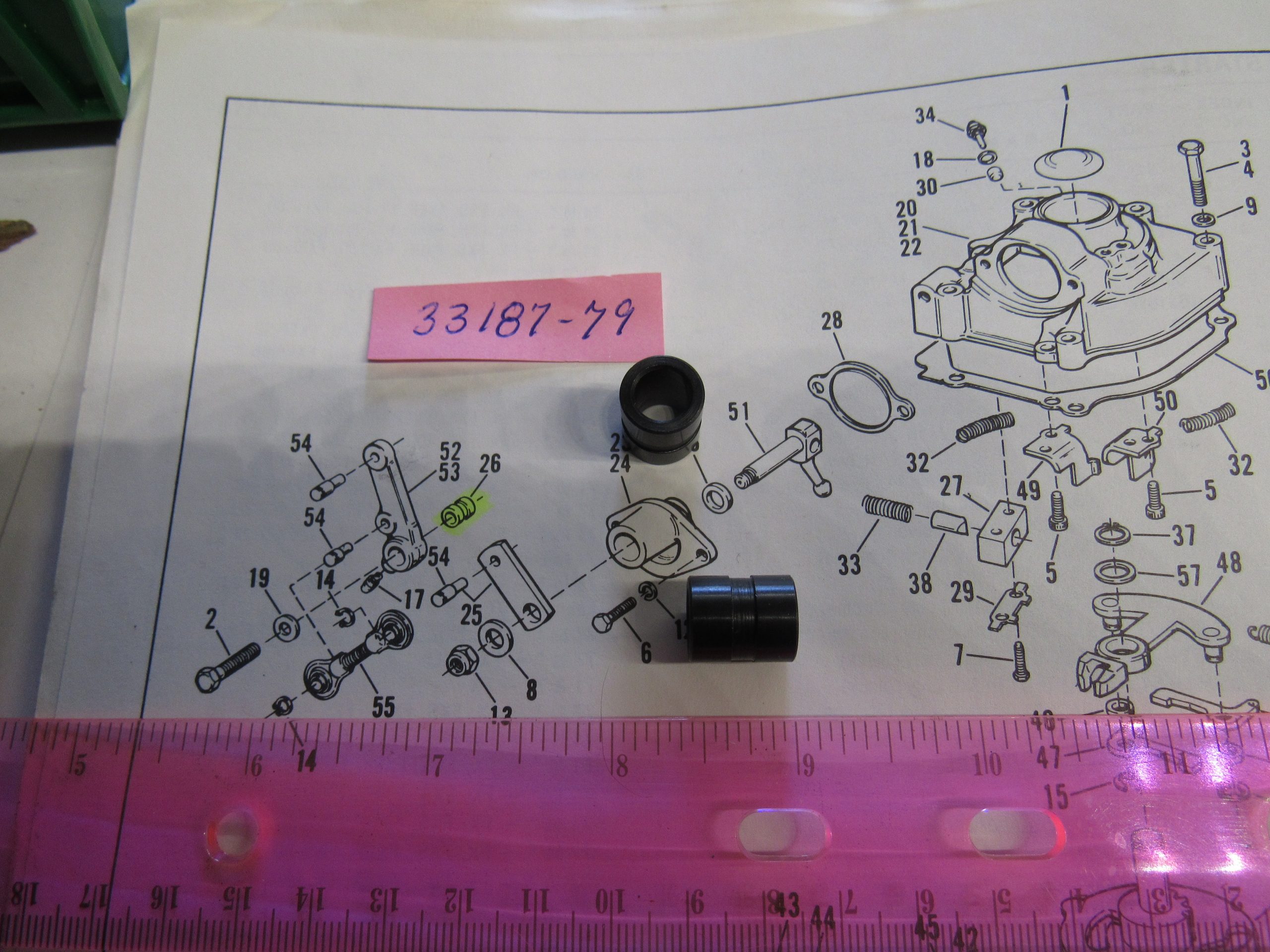 Harley Shovelhead Transmission Shift Lever Bushing. 1979-84 P/N 33187-79
