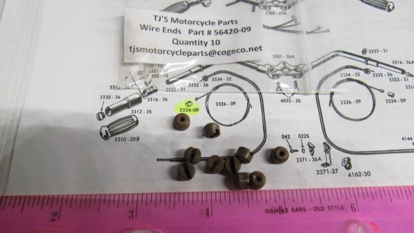 Harley J,JD,VL,WL,RL, Knuckle Throttle Wire Cable End 1915-48 P/N 56420-09