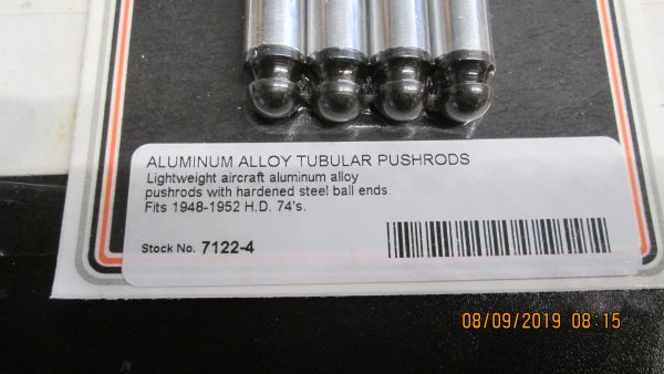 Harley Panhead Aluminum Pushrods. 1948-52   74CI. Models..