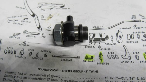 Harley 45 Flathead Solo & Servi-car Shifter Fork Bushing Kit 1941-73 - Image 4