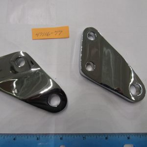 Harley Shovelhead FX Chrome Footpeg Mount Bracket Set 1977-84.P/N 47116-77