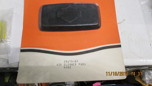 Genuine Harley Davidson Air Cleaner Pad *NOS* 1981-82. P/N 29275-81 - Image 3
