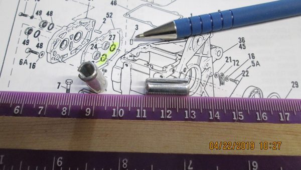 Harley Evo's and Sportster Transmission Roll Pin.. P/N 634