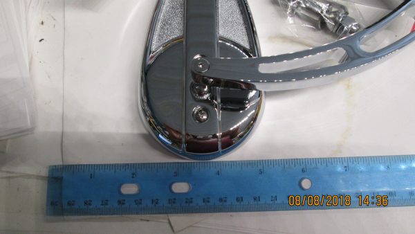 Universal Chrome Tear Drop Mirrors with Curve Stems - Image 4