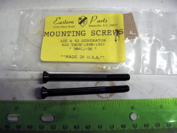 Harley Knucklehead,Panhead Generator Mounting Screws  1936-57 P/N 30011-36