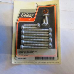 Harley Sportster Cad Plated Primary Cover Screw Kit  1977-80
