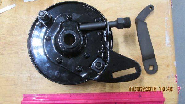 Harley 45 Flathead Black Rear Brake Backing Plate Assembly 1941-52 P/N 41647-41