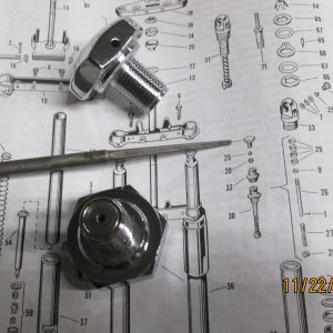 Harley Panhead,Shovelhead Chrome Fork Tube Caps *Vented* 1949-76 P/N45754-49