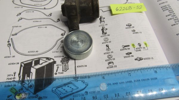 Harley Knuckle,Flathead,Panhead Fuel Strainer Cap. 1941-UP?? Part # 62268-41 - Image 4