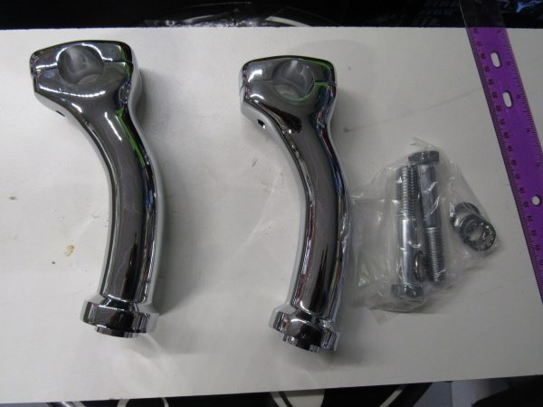 Harley Twin Cam Softail,Deuce,FXSTD 1 1/4" Dia  Chrome Risers  2000-UP?? - Image 6