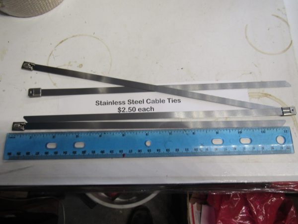 Exhaust Wrap Stainless Steel Cable Ties - Image 2