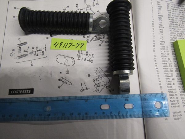 Harley Shovelhead Sportster,Evo Passenger Footpeg Set  1977-up?? - Image 2
