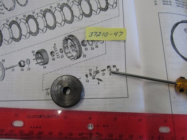 Harley Sportster Releasing Worm Gear Cup Cover 1954-70. P/N 37210-47