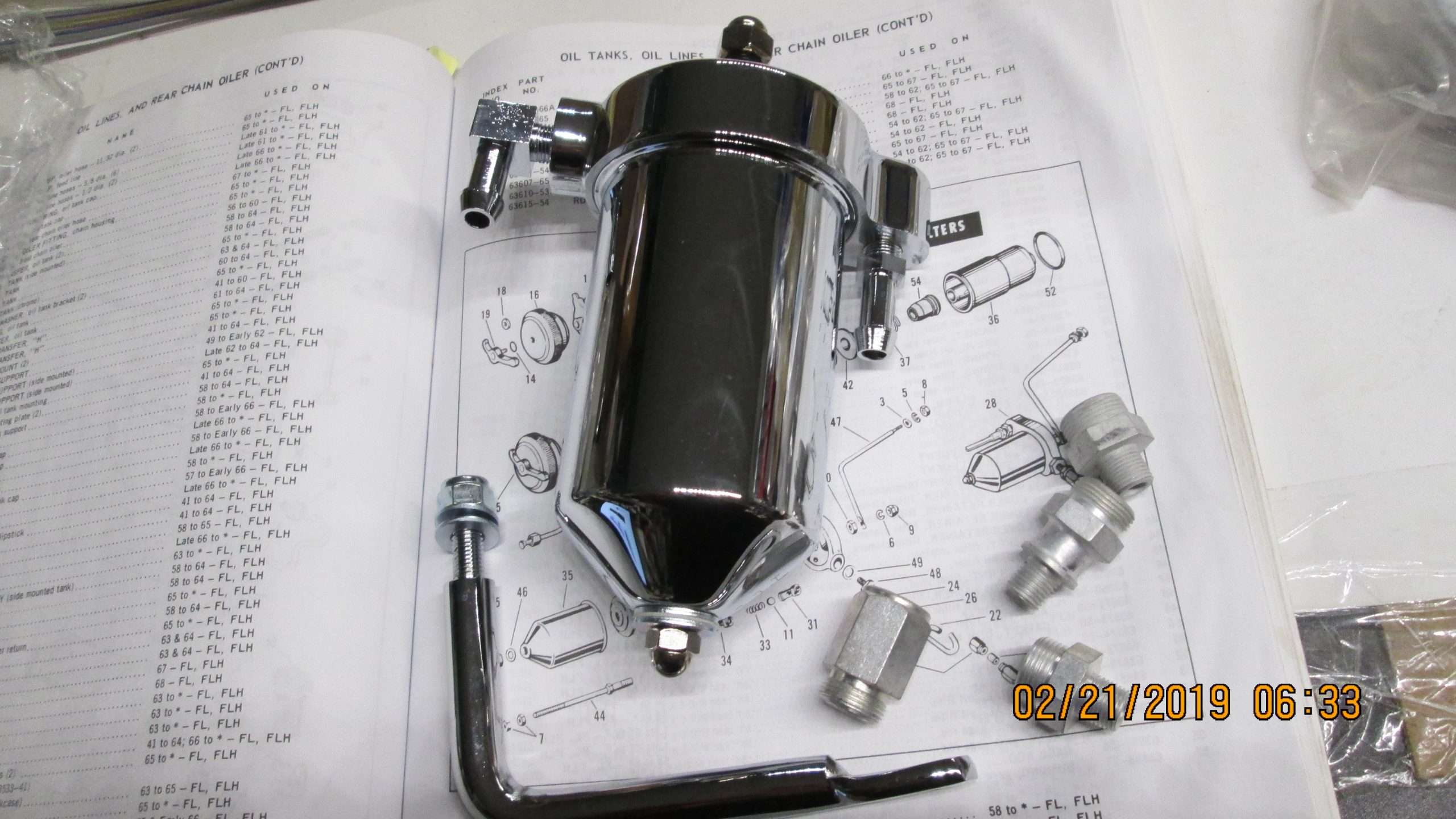 Harley Panhead Oil Filter Canister Kit .1958-64 - Image 3