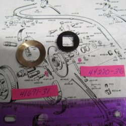 Harley,Knuckle,Flathead,Front Brake Operating Shaft Washers..1936-57. P/N 41961-31 & 44270-36