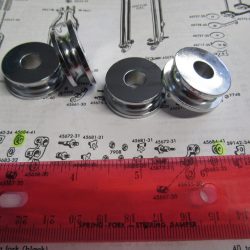 Harley Knucklehead,Panhead.WLC Springer Fork Rear Rocker Spacers (CHROME) 41-48