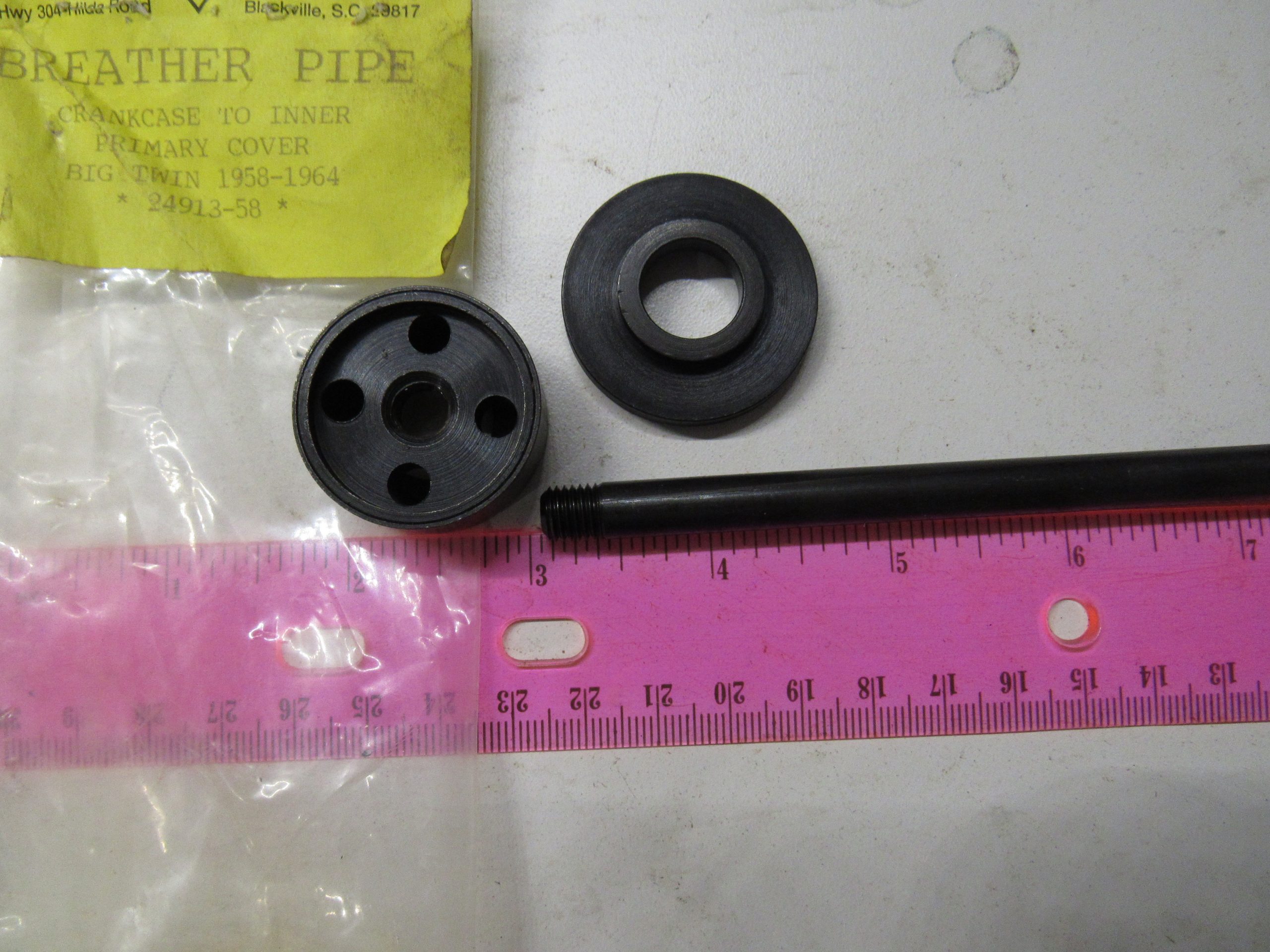 Harley Panhead Crankcase To Inner Primary Breather Pipe.1958-64 P/N 24913-58 - Image 4