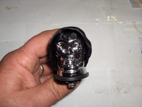 Harley Universal Chrome Skull Front Fender Ornament **KOOL** - Image 5